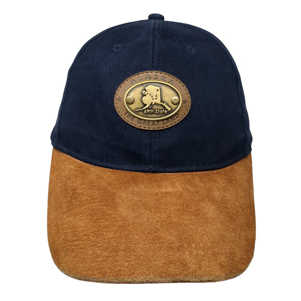Alaska 49th State The Great Land Baseball Cap Blue OS Adjustable Arctic Circle